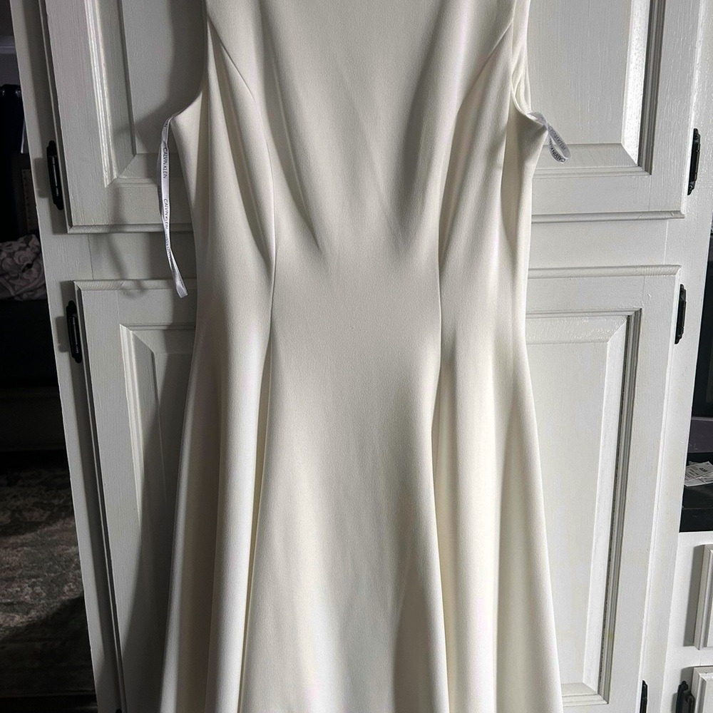 Michael Kors Cream Midi Dress